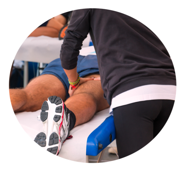 Sport-Massage Schmerzpunkte können mit speziellen Techniken angegangen werden.