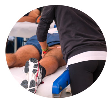 Sport-Massage Schmerzpunkte können mit speziellen Techniken angegangen werden.